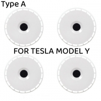 Wheel cover Cap for Tesla Y 19 FGP Range extender MAX SET White